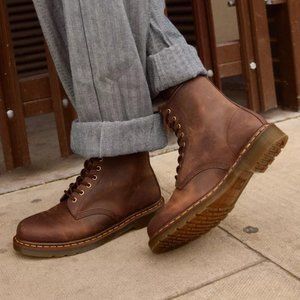 Dr. Martens Air Wair 1460 Crazy Horse Leather Lace Up Boots